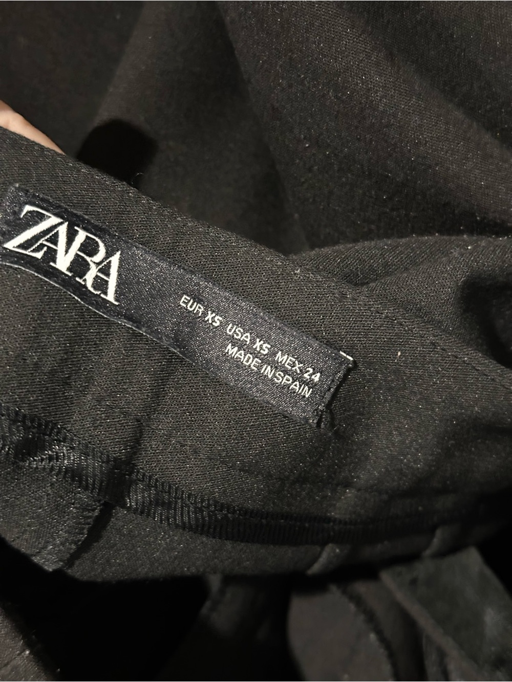 Zara Women’s Black Tuxedo Suit Set Blazer S Pants Satin Trim XS Formal - Picture 13 of 13